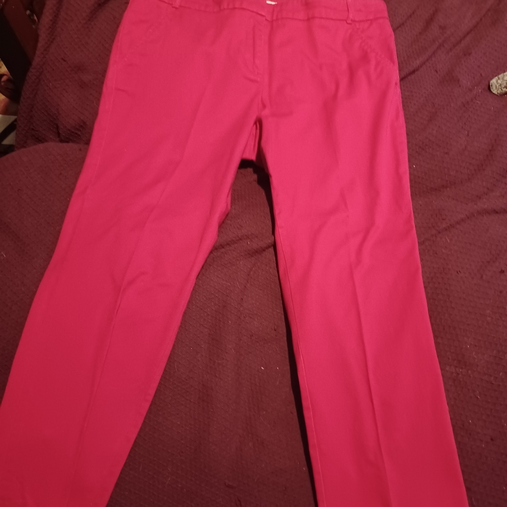 New York & Co. Hot pink boyfriend pants